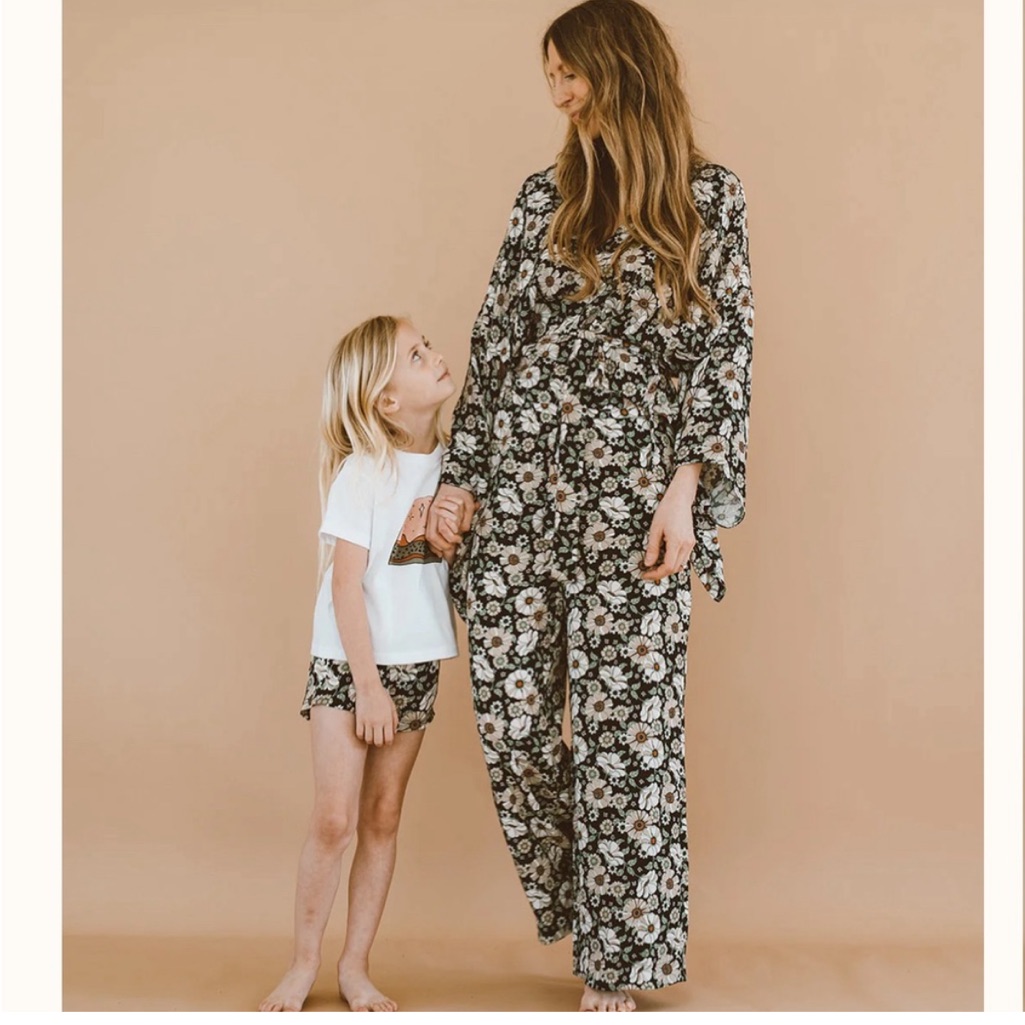Daisy Floral Cropped High Rise Pallazzo Pants — image 2 of 8